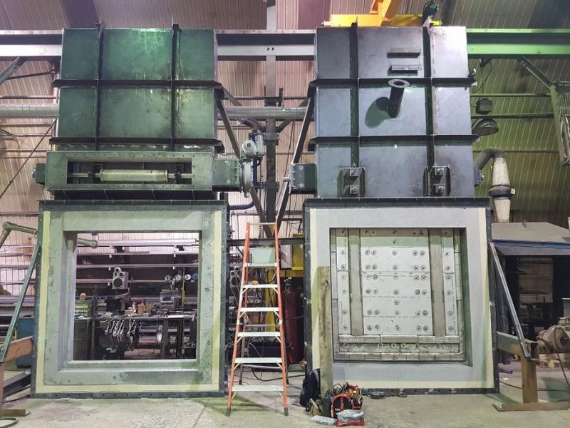Flue gas guillotine damper